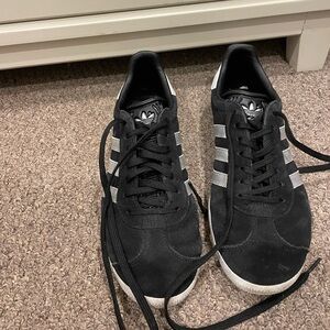 Adidas Gazelle Black/Silver Sneakers